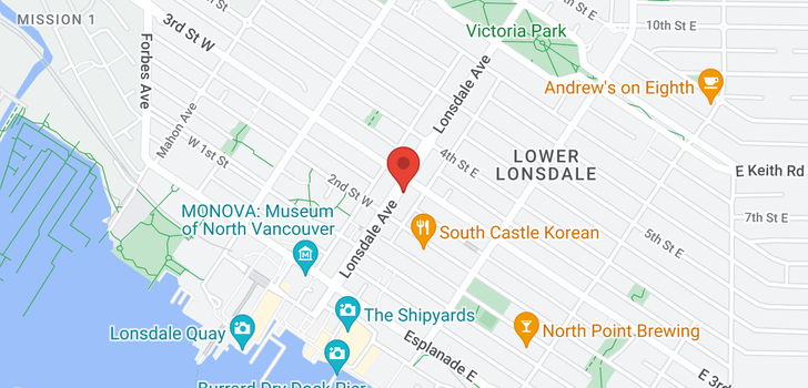 map of 236 LONSDALE AVENUE